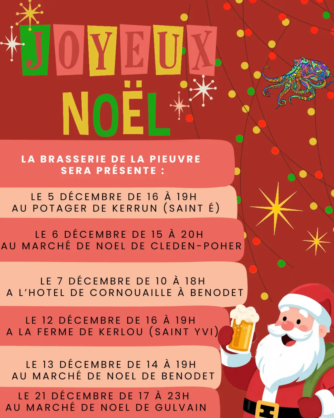 marchenoel25 liste des marchés de Noel 2025