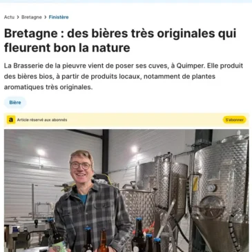 Article de côté quimper sur la brasserie de la Pieuvre