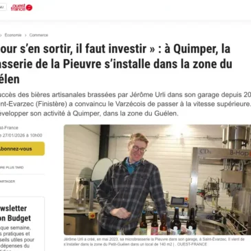 article du ouest france sur la brasserie de la pieuvre